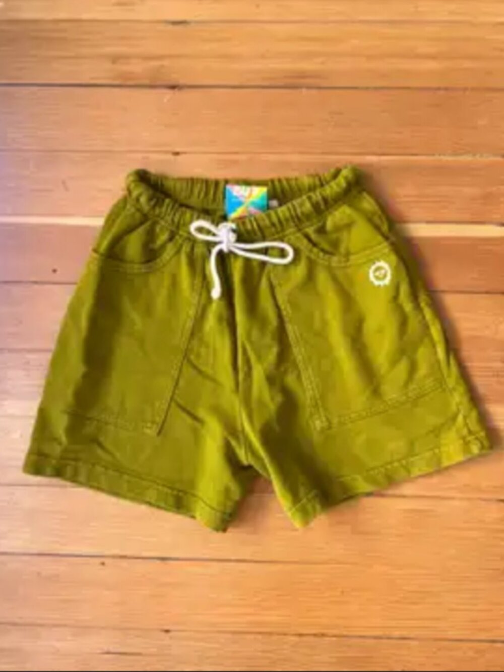 Olive Green Big Bud Press Sweat Shorts - Size XL - Discontinued